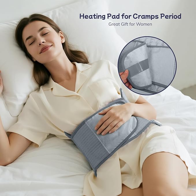 Heating Pad for Back, Upgraded Electric Heating Pad for Low Back Neck Shoulder Pain Relief, 12 x 24+26" Large Heat Pad with 4 Timer 6 Heat Setting & Auto Shut Off, Christmas Birthday Gifts for Men Dad