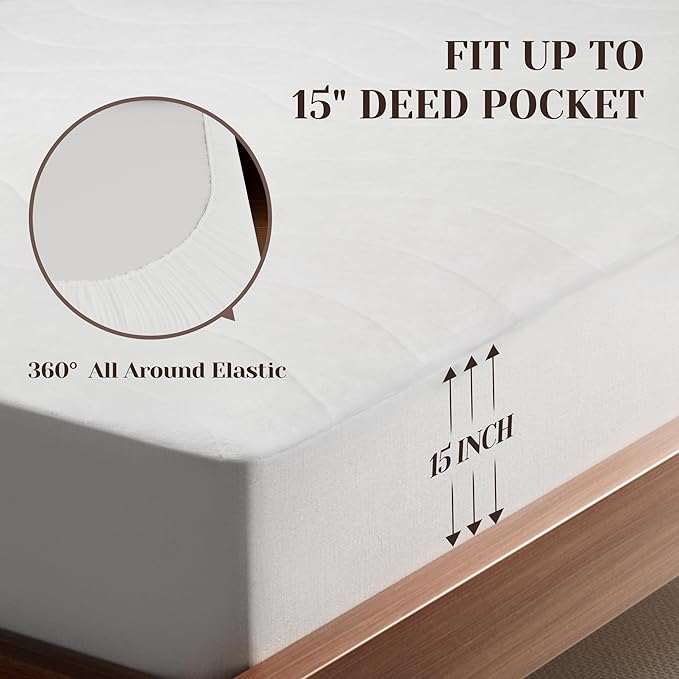 GOTCOZY Multi-Zone Heated Mattress Pad Twin XL Size - Electric Mattress Pad Fit up to 15" with 10 Heat Setting & 12 Hour Auto Off, Independent Body & Feet Heating, Machine Washable（Bleach）