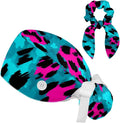 Scrub Cap with Hair Scrunchy, Ponytail Holder Surgical Cap