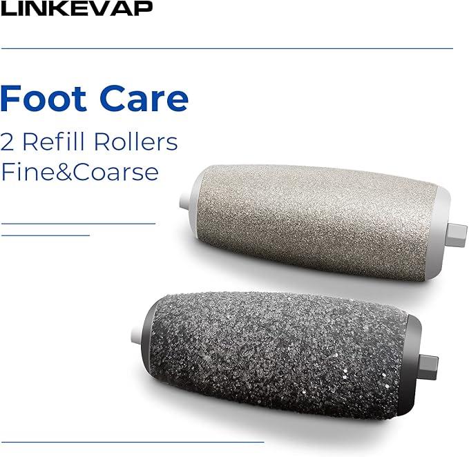 Replacement Roller Compatible with LINKEVAP Electric Foot File Callus Remover - 2 Pack