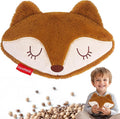 Fox Microwave Heating Pad for Pain Relief, Unscented Microwavable Heating Pads Stuffed Animal for Cramps, Neck Shoulder, Muscles, Natural Small Heat Pack Moist Heat with Washable Cover