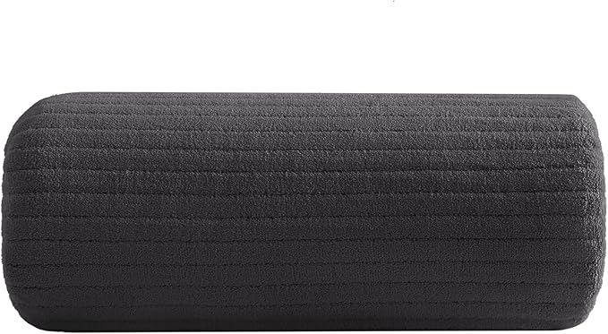 YTYC 39x78 Bath Sheet Extra Large Bath Towel for Adults Super Soft Absorbent Striped Microfiber Oversized Bathroom Towel - Charcoal Grey,1 PCS