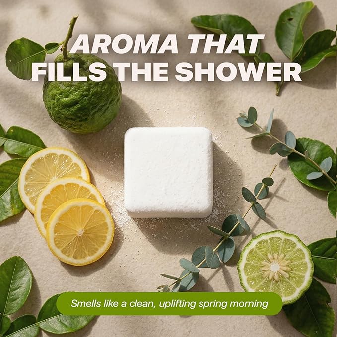 Shower Steamers Aromatherapy - USA Made with Natural, Organic Ingredients & Eucalyptus Essential Oil, Mothers Day Gifts for Mom, Large Shower Bombs, Energizing Sport Shower Tablets for Men & Women
