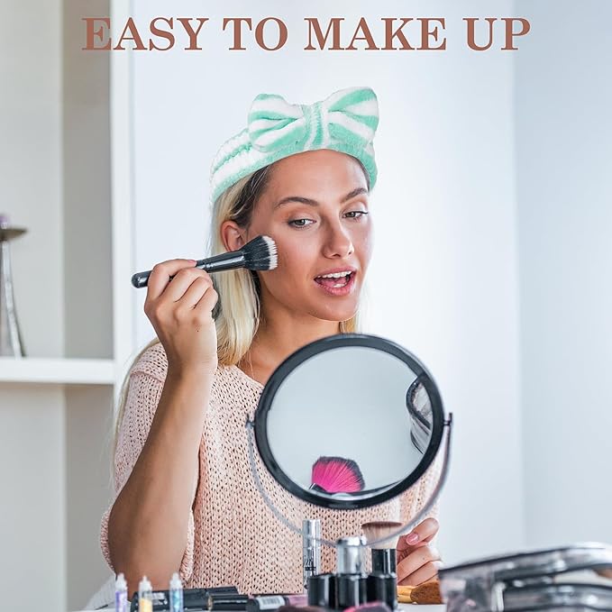 9 Pcs Spa Headband for Washing Face, Skincare Headband, Microfiber Makeup Headbands for Women Girls, Face Wash Skin Care Headbands, Facial Make Up Hair Head band, Bow Shower Hair Band for Teens Gift