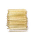 100Pcs Disposable Nail Sticks Double-End Nail Cuticle Pusher Remover Nail Care Stick Cleaning Stick for Fingernail Manicure Pedicure Tool (Gold)