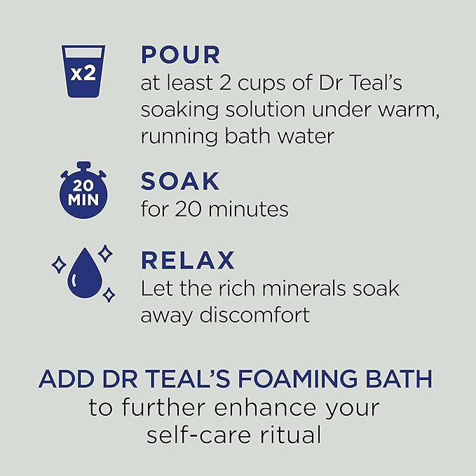 Dr Teal's Pure Epsom Salt, Cannabis Sativa Hemp Seed Oil, 3 lb (Pack of 4)