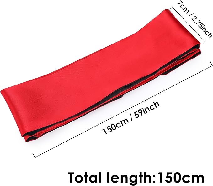 FRESHME 2pc Satin Sleep Mask - Lightweight Blindfold Eye Mask Cover for Women Men Couples Night Gift, Valentine's Day Gift Double Sides Dark Purple & Black+Red & Black 2pc Set