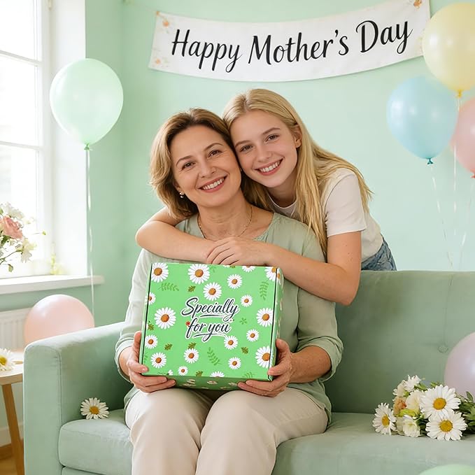 Mothers Day Gifts for Mom, Self Care Get Well Soon Gift Baskets for Women, Daisy Birthday Gift Box Spa Care Package Gift Set for Women,Wife,Grandma,Sister,Friend