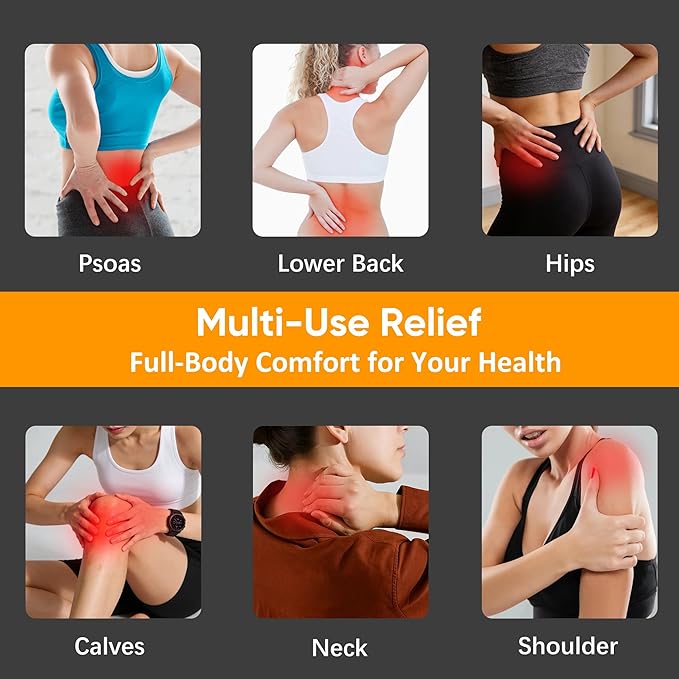 Psoas Muscle Release Tool, Deep Tissue Massage Tool Waist Trigger Point Massager for Back Hip Flexors Neck Calf Glutes Pain Relief Muscle Relaxation Device for Home Gym Office