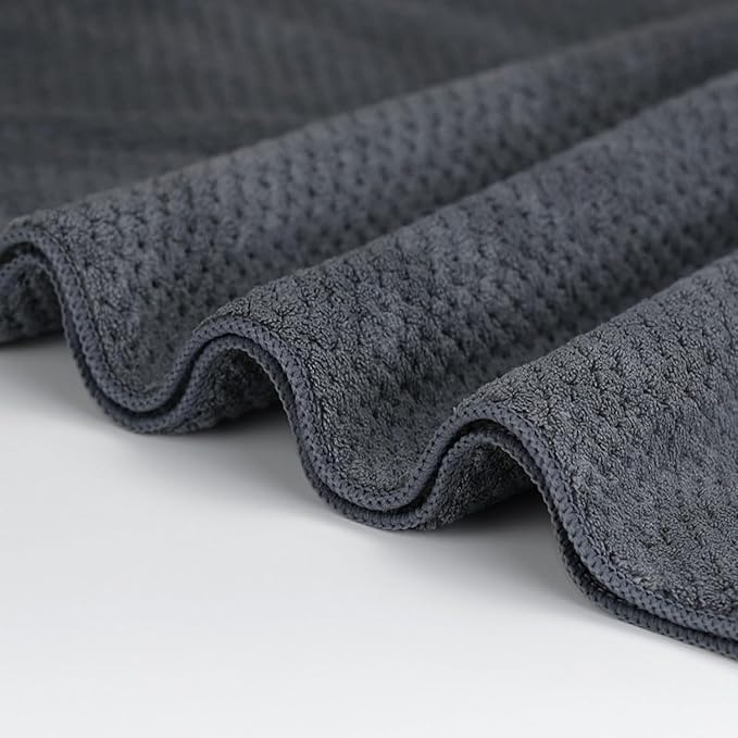 4 Pack Bath Towel Set, Lightweight Waffle Bath Towel Set, Microfiber Super Soft Highly Absorbent, Sturdy Quick Drying Towels for Bathroom, Gym, SPA, Yoga (4 Pack)