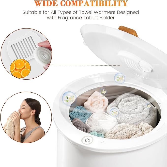 Keenray Towel Warmer Fragrance Disc, Fresh Fragrance Scented Pads for Towel Warmer Bucket (Ocean Flavor)