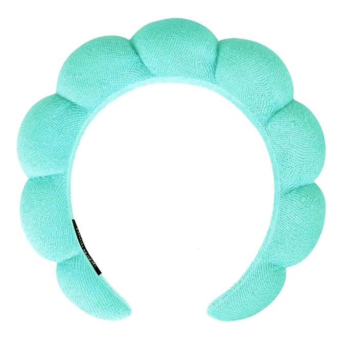 Spa Headbands for Washing Face Makeup Skin Care Women Bubble Facial Beauty Headbands Puffy Shower Towel Band Hairband