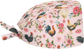 JoyLamoria Novelty Printed Cap with Sweatband Women Men Adjustable Tie Back Hats for Paiting