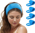 TopTie 4PCS Spa Facial Headband Skincare Makeup Head Wrap Adjustable Terry Cloth Head Band for Washing Face