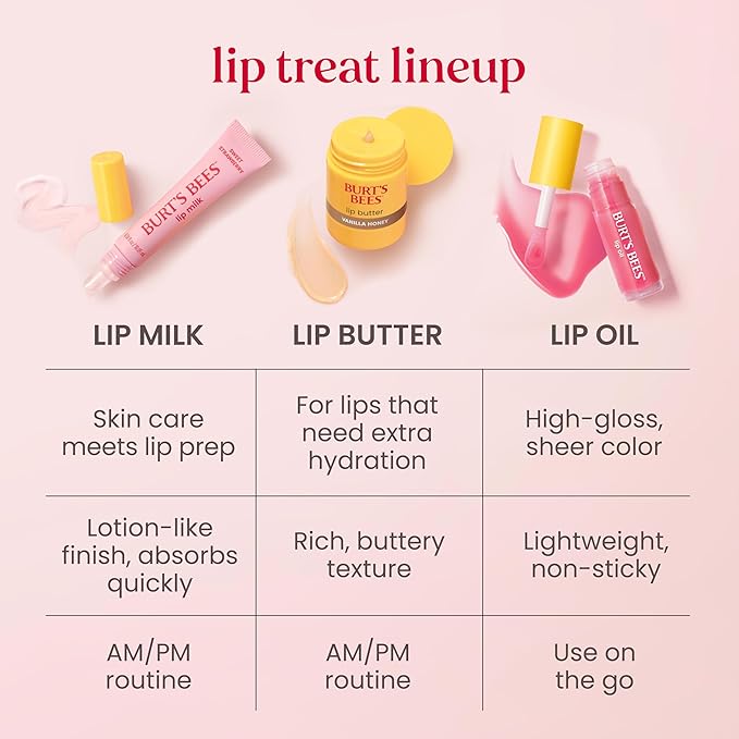 Burt's Bees Lip Oil Plum Twilight, Instant Hydration, Nourishes and Softens Lips, Sheer Wash of Color, High Shine Finish, Responsibly Sourced Jojoba Oil, Non Sticky, Wand Applicator, 0.15 Ounce