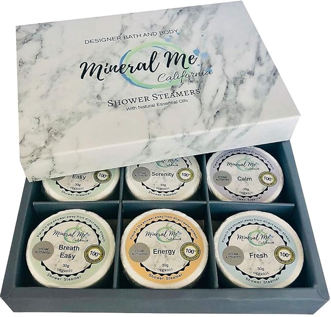 Shower Steamers Aromatherapy - Organic Natural Shower Bombs Vapor Tablets, Aromatherapy for Home Spa, Relaxing Self Care Birthday Gifts for Men, Women, Mothers Day Gift for Mom, Wife, Girlfriend