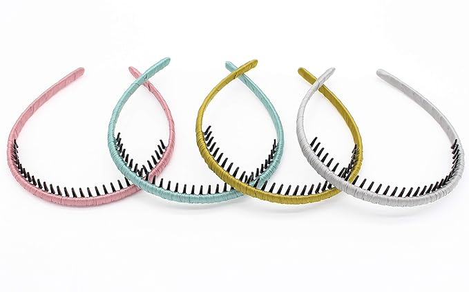 JOBAND 4 color Fashion hair bands headbands for women/Girls teeth comb Hair Accessories Non-slip Hair Hoop Resin Hairband Comfy headwear
