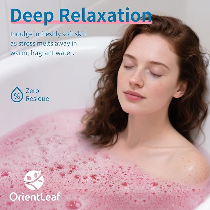 ORIENTLEAF Bath Bombs for Women, Stocking Stuffers, Bath Bombs Fruit Scented Strawberry, Orange, Coconut, 6 x 2 oz