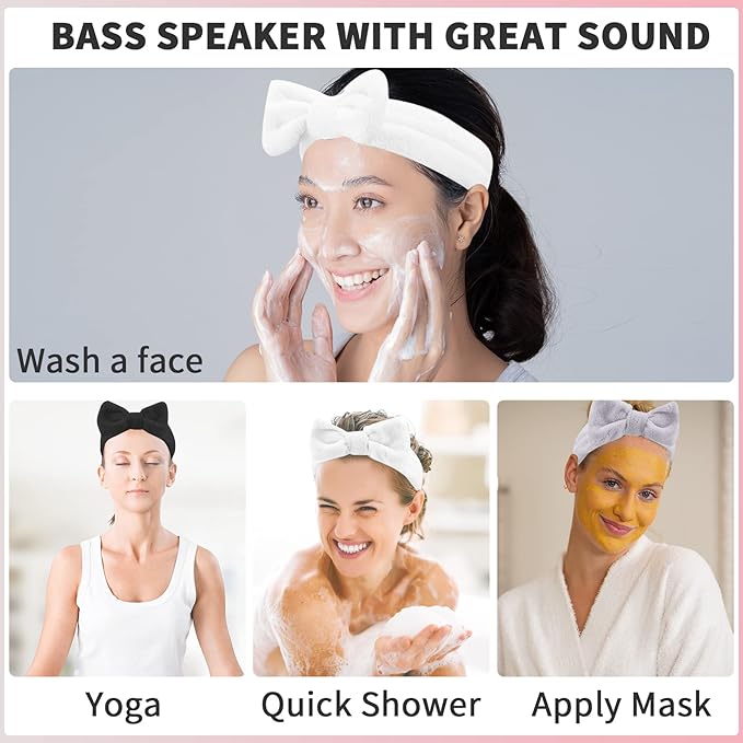 WSYUB Spa Headband, Makeup, Fluffy Makeup Headbands, Slumber Party Supplies, Facial Headbands Headband for Washing Face,Easter Basket Stuffers Gift