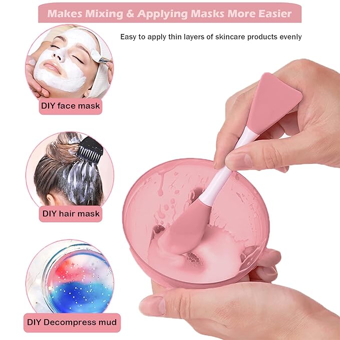 RamPula Jelly Brush, Face Mask Application Tool for Even Coverage | Skincare Enhancer | Durable Silicone | Easy to Clean | Soft Facial Applicator Brushes Tools for Peel Glycolic Makeup for Mud Cream
