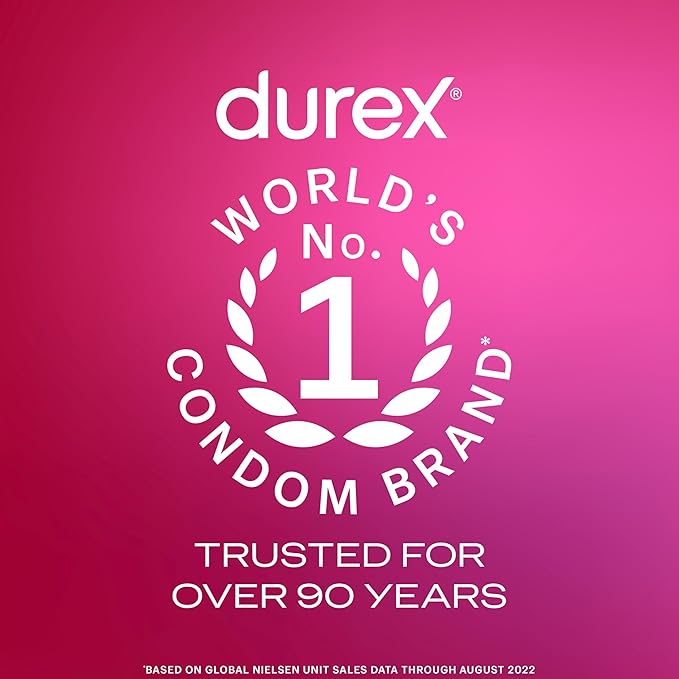 Durex Water Based Lube for Sex, Cherry Flavored, Anal & Sex Lube for Women & Men, Personal Lubricant for Oral & Anal,Lubricant & Toy Lube, 3.38 fl oz