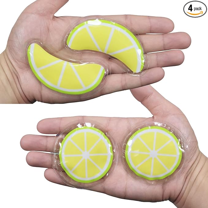 ZNÖCUETÖD Gel Ice Pack Reusable Cooling Eye Pads and Under Eye Patches,Eye Hot Cold Treatment Pack for Redness,Pain Relief and Eye Relax