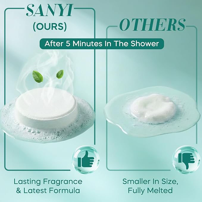 Shower Steamers Aromatherapy 15 Pack, Mom Gifts for Mothers Day,Eucalyptus & Mint Shower Bombs with Natural Essential Oils, Quick Sinus Relief Nasal Congestion, Relaxation Home Spa Gifts for Women Men