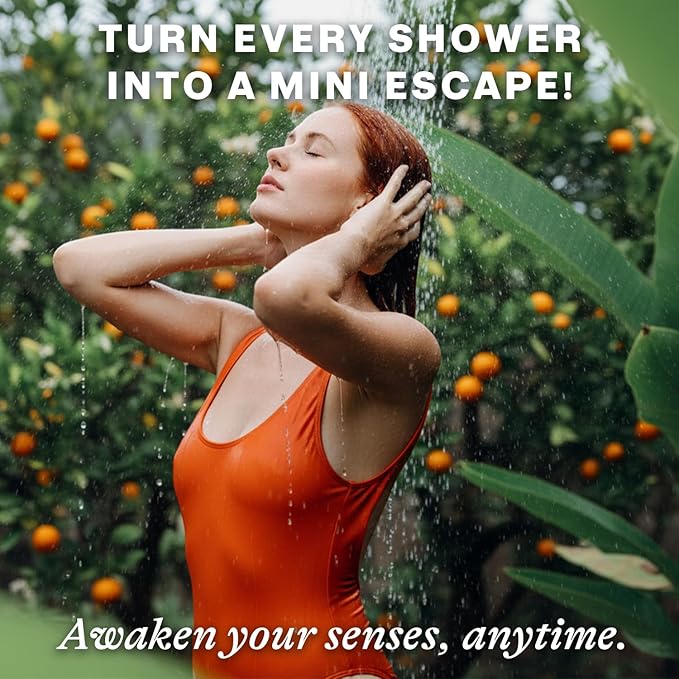 Shower Steamers Aromatherapy - USA Made with Natural Ingredients & Citrus Essential Oil, Mothers Day Gifts for Mom, Long Lasting Shower Bombs for Energy Boost, Spa Gifts for Women & Men