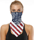 YAYOUREL Neck Gaiter Face Mask Bandanas for Men Women UV Face Scarf Cover Ear Loop Hole Facemask for Fishing Running Cycling
