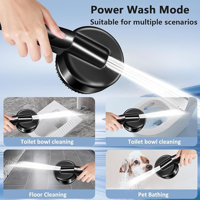 Filtered Shower Head with Handheld, High Pressure 3 Spray Showerhead with Filters & Upgraded Anti-clog Nozzles for Hard Water -Remove Chlorine, Reduce Dry Itchy Skin -ON/OFF Switch for Pet Bath