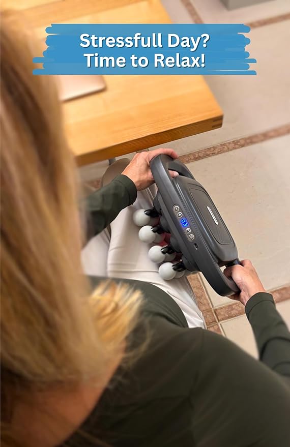 LEVILO 20 Head Massage Gun Deep Tissue for Neck, Shoulder, Back Massager – Percussion Massage Gun for Muscle Recovery – Quiet, Portable & Powerful Full Body Tool – Ideal Gift for Men & Women