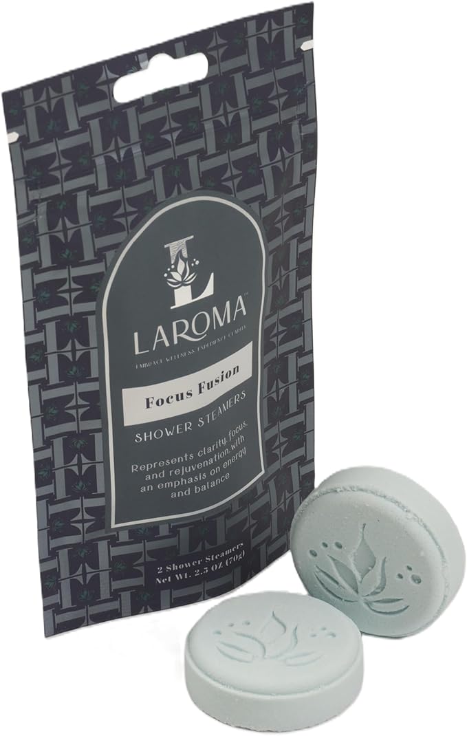Laroma Aromatherapy Shower Steamers,10 Pack Shower Bombs for Men & Women, Made in The USA, 5 Essential Oil Blended Scents for Relaxation & Stress Relief