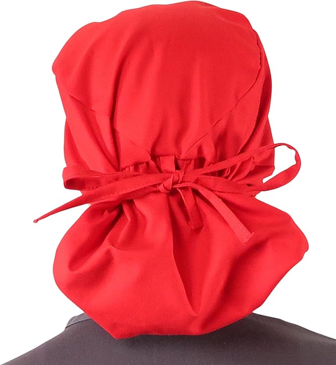 Sparkling EARTH Big Hair Ponytail Classic Surgical Style Scrub Working Cap - Made in The USA!!!