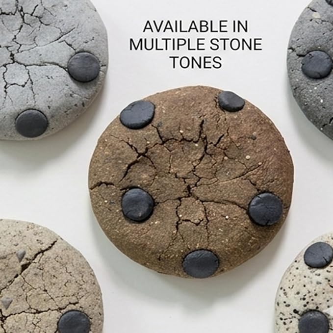 Handmade Ceramic Cookie Shape Passive Diffuser for Essential Oils, Aromatherapy Home Office Car Decor, Natural Clay, Round, Assorted Colors (1, Cookies)