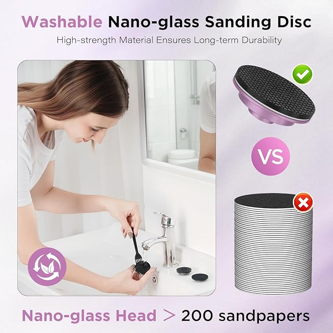 Electric Foot Callus Remover, Apply Oil,Foot SPA,Foot File,Reusable Nano-Glass Head, Ergonomic Premium Aluminum Callus Remover for feet, Rechargeable Pedicure Tools for Feet,Gifts for Men Women
