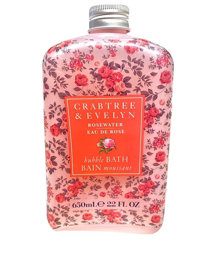 Crabtree & Evelyn Rosewater Bubble Bath Shower Gel 21.9 oz