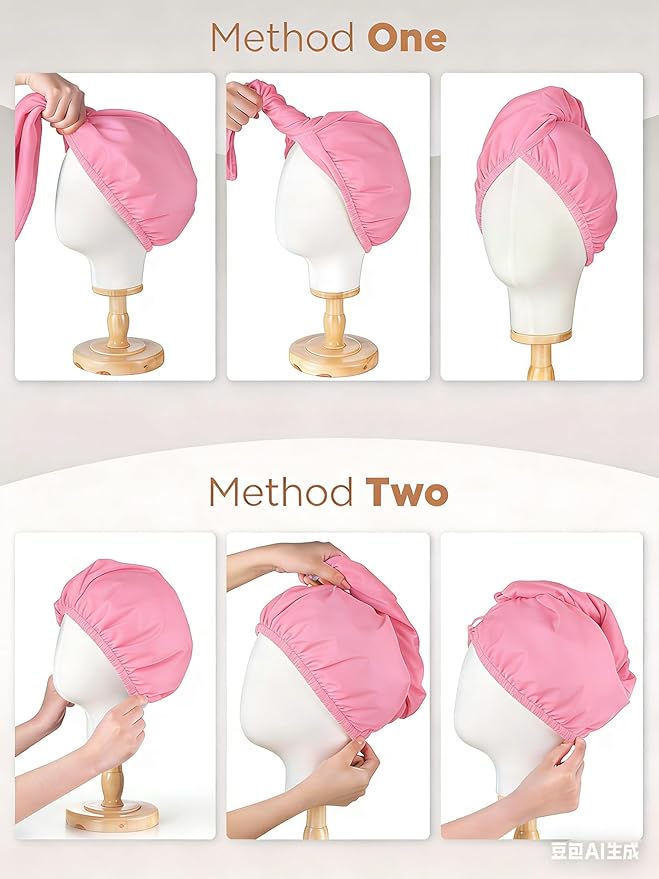 3 Pack Ultra Absorbent Microfiber Hair Towel for Long Hair - Quick Drying Turban Twist Hair Wrap for Women, Anti-Frizz Hair Drying Turban for After Shower, Soft Curly Hair Towel Wrap
