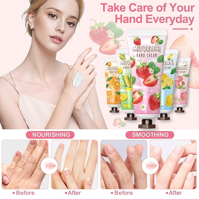 Hand Cream Gift Set 10 Pack, Mothers Day Gifts,Moisturizing Hand Lotion Travel Size for Dry Hands, Gifts for Women&Teen Girls, Teacher Appreciation Gifts,Nurses Week Gifts, Small Gifts