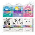 Epielle Character Face Mask Wave & Wild 12 Pack, Fun & Effective Korean Skin Care, Spa Party Favors, Mothers Day Gifts, Birthday Gifts for Women, Self Care Gifts