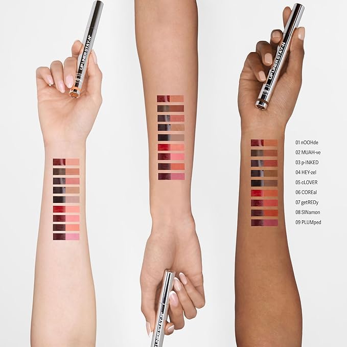 Sacheu Lip Liner STAY-N Peel Off Lip Stain — Long Lasting Waterproof Lip Tint with Hyaluronic Acid & Vitamin E — Transfer Proof Matte Finish, Vegan & Cruelty-Free (p-INKED & Bunny Ear)