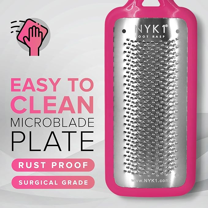 Pedicure Rasp for Dry Hard Skin - Effective Foot File Genuine MEGAFILE Heel Care Callus Remover Dry Dead Skin Egg Corn Sander Scrubber Pumice Stone Alternative Ped Pedi Grater Files Add on Item