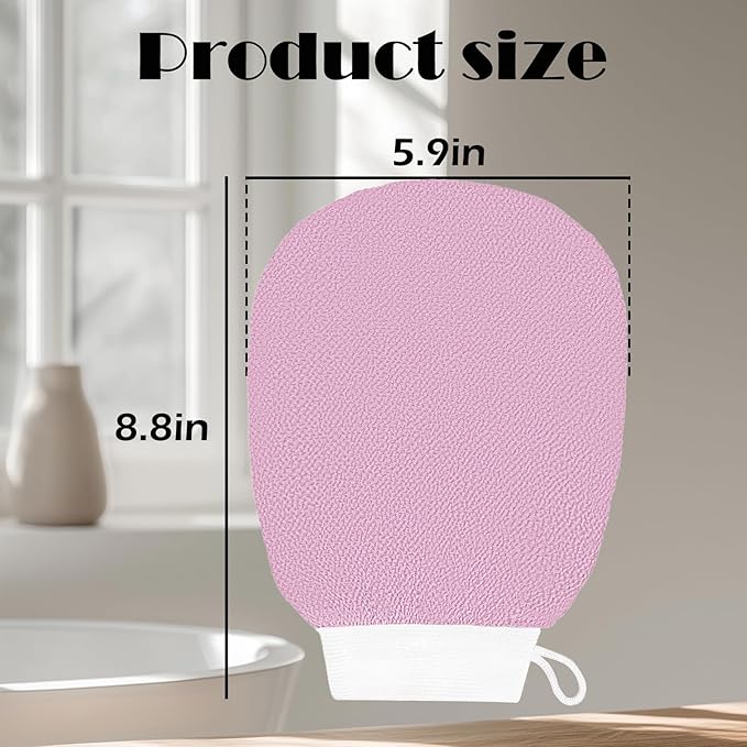 Ultra Thin Exfoliating Glove(1pc), Tanning mitt, Dead Skin Remover for Body, Body Exfoliator for Self-Tan Removal & Keratosis Pilaris（Purple）