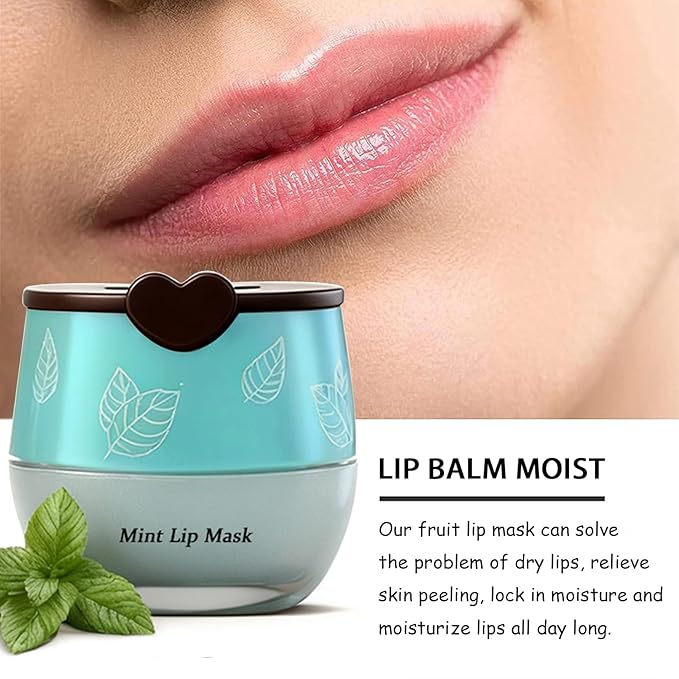 5PCS Bee Lip Balm Honey Pot, Fruit Lip Mask Set with Honey & Vitamin E, Moisturizing Overnight Treatment,Lip Mask Overnight Propolis Moisturizing Lip Balm Hydrating Prevention Dry and Crack
