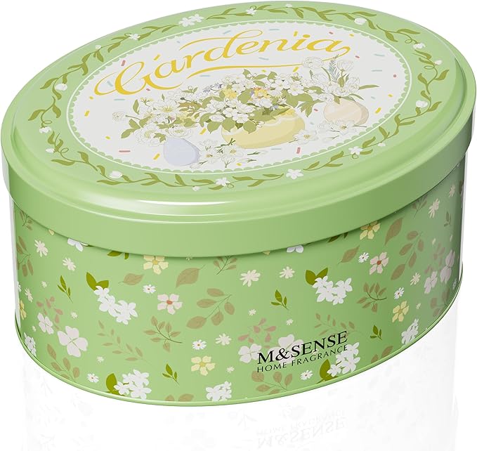 M&SENSE Two-Wicks Gardenia Scented Candles 12oz,2 Wick Soy Spring Soy Candle,Mother's Day Candle, Natural Soy Wax for Home Scented, Floral Scented Birthday Candles for Her
