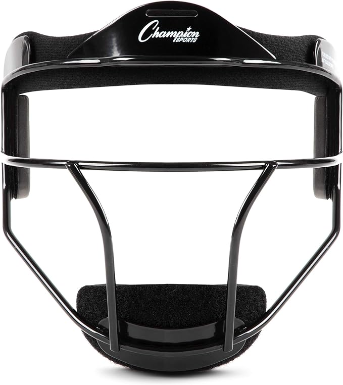 Champion Sports Steel Softball Face Mask – Durable Fielder’s Mask for Youth & Adults, Multiple Colors for Practice & Games