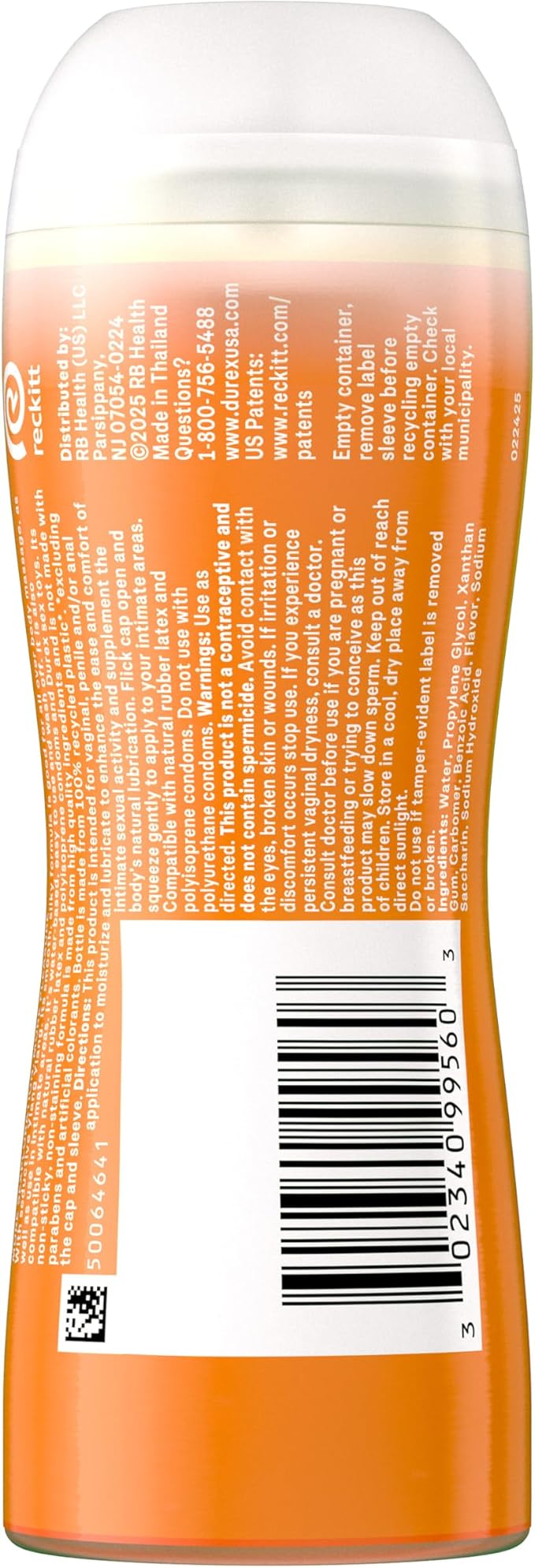 Durex Water Based Lube, Touch & Play Personal Lubricant with Ylang Ylang, Lube for Women & Men, 6.76 fl oz