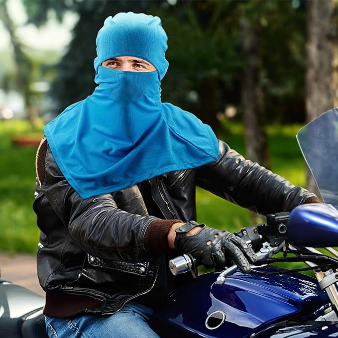 SATINIOR 3 Piece Balaclava Face Cover Sun Protection Neck Cover Summer Balaclava Motorcycle Face Mask for Men Women