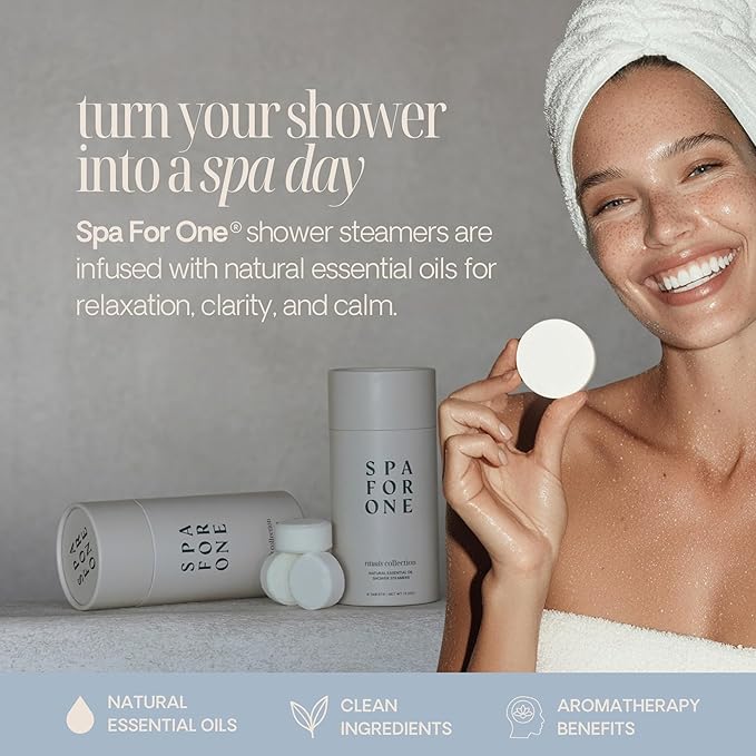 Shower Steamers Aromatherapy 6 Pack – Made in USA with Natural Essential Oils – Mother’s Day Gifts, Relaxation & Self Care Birthday Gifts for Women and Men