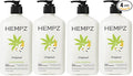 Hempz Original, Natural Hemp Seed Oil Body Moisturizer with Shea Butter & Ginseng, Pure Herbal Skin Lotion for Dryness, Nourishing Vegan Cream, Floral and Banana, 17 Fl Oz, (Pack of 4)