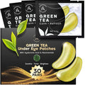 AURAE Green Tea Under Eye Patches (30 Pairs) - For Dark Circles & Puffiness - Hydrating Green Tea Eye Mask